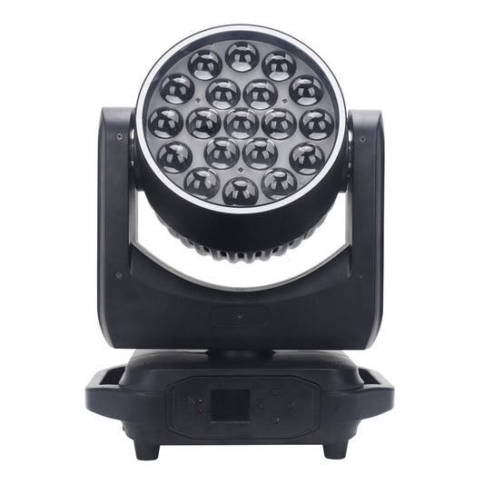 mac aura 19*15w zoom led bee eye moving head with led string