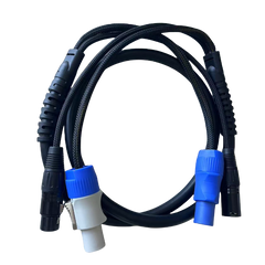 Compatible Power and DMX Cable, powercon plus dmx cable set for stage lighting