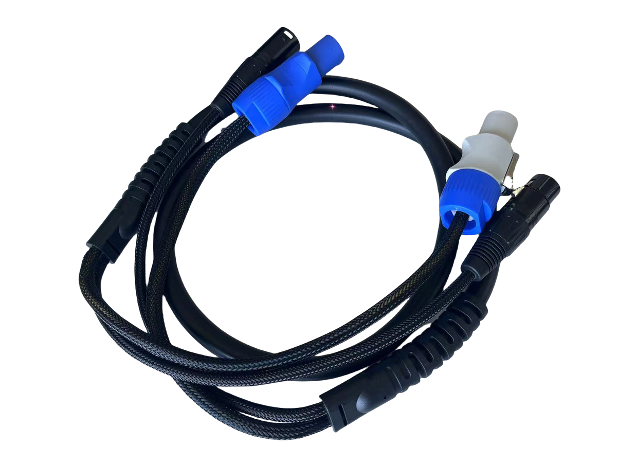 Compatible Power and DMX  Cable, powercon plus dmx cable set for stage lighting