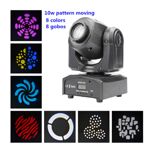 10W Mini Moving Head Gobo Light