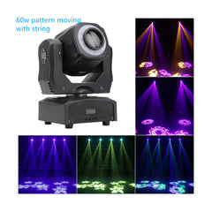 60w Led spot moving head with led string