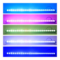 Led wall wash light with remote control